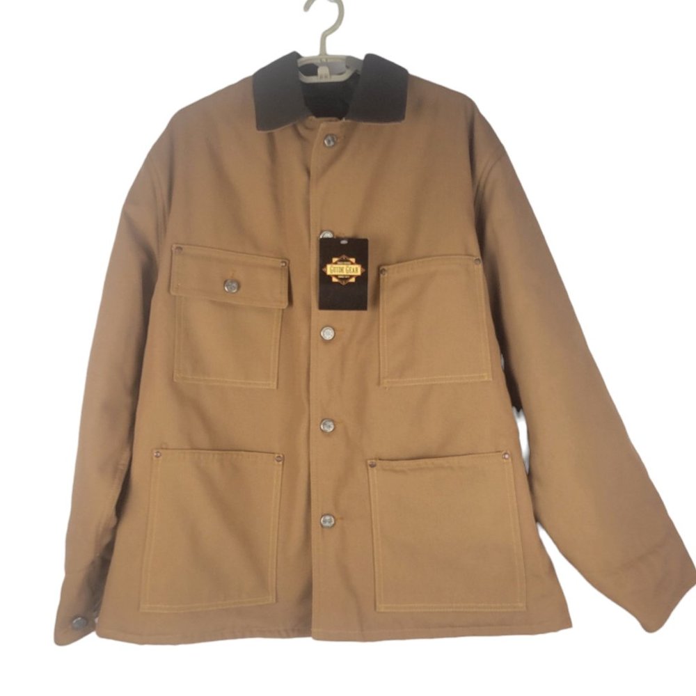 Gear Guard Field Tested Insulated Duck Canvas Jacket Work Coat Mens Large USA